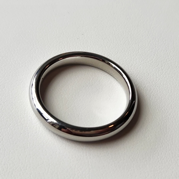 Silver Steel by Design Band Ring - Picture 1 of 5